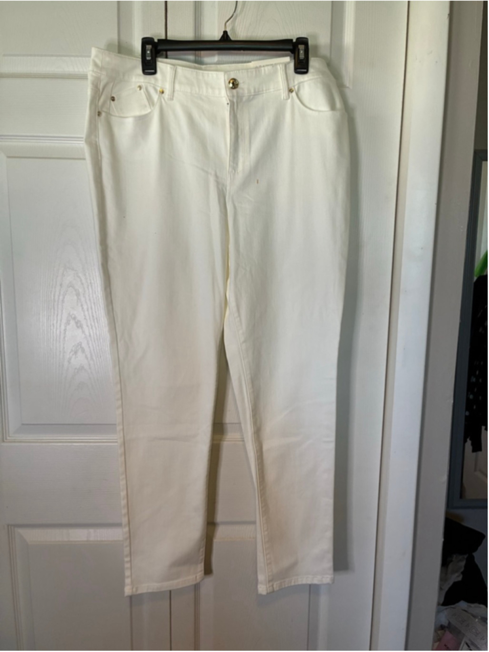 Chico's White Platinum Jeggings Size Large